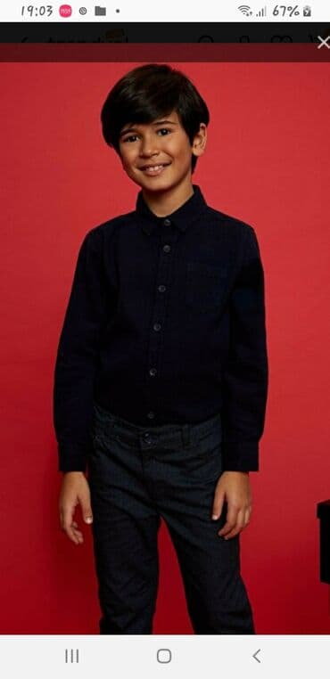 Məktəbli forması: Рубашка фирмы Defacto 11-12 летновая с биркой — 2