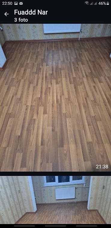 Laminat döşəmə – palıd naxışlı, isti qəhvəyi tonlarda - Material