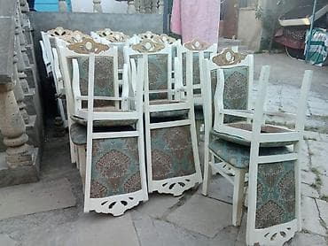 parca stul: Qonaq otağı üçün, Qatlanmayan, rəng - Ağ Stul — 1