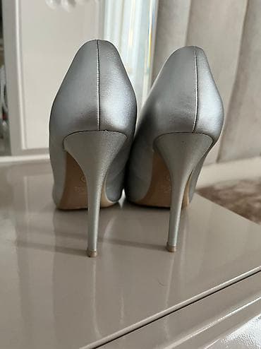 Tuflilər: Tuflilər, Ölçü: 36, rəng - Gümüşü, İşlənmiş — 3