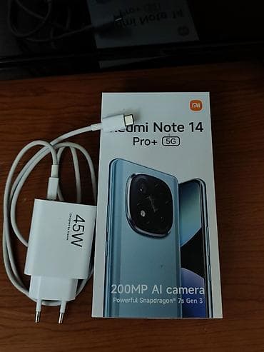 telefon nomresi: Redmi Note 14 Pro+, 512 GB, rəng - Bənövşəyi, Barmaq izi — 5