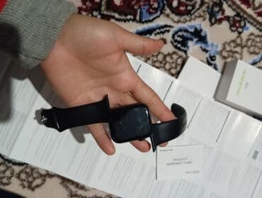 smart home: Smart saat, Borofone, Sensor ekran, rəng - Qara — 6