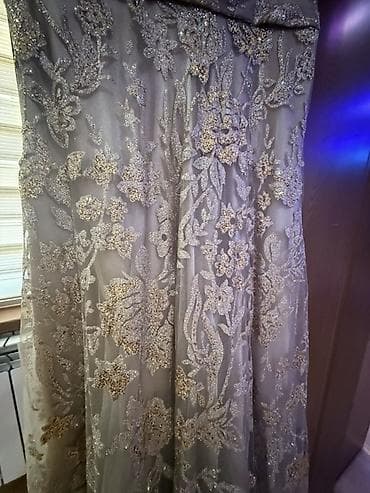 setka ayaqqabı: Gümüşü rəngdə zərli gecə/libas (uzun) Ölçü: 42 (XS) - Model: Uzun — 4