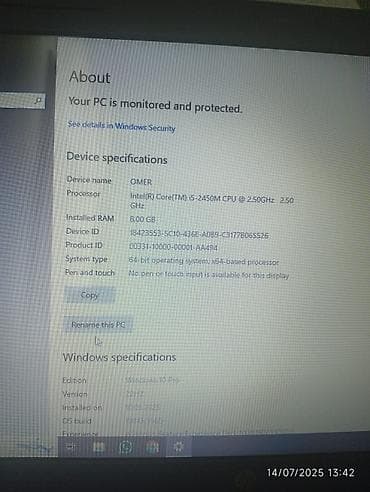 HP Pavilion, 15.6 ", Intel Core i5, 512 GB, Ünvandan götürmə