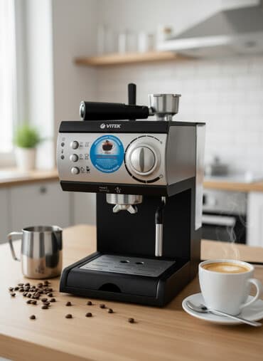 qəhvə üyüdən: Qəhvə maşını Vitek, Yarımavtomat, Kapuçinator ilə — 3
