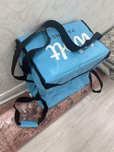 Restoran, kafe avadanlığı: Wolt “Partner” termo çatdırılma çantası - Rəng: açıq mavi, üzərində — 1