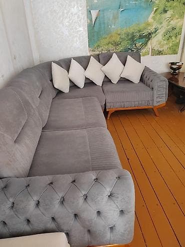künc divanlar 2019: Künc divan dəsti – zərif dizayn və rahatlıq - Forma: L-şəkilli künc — 1