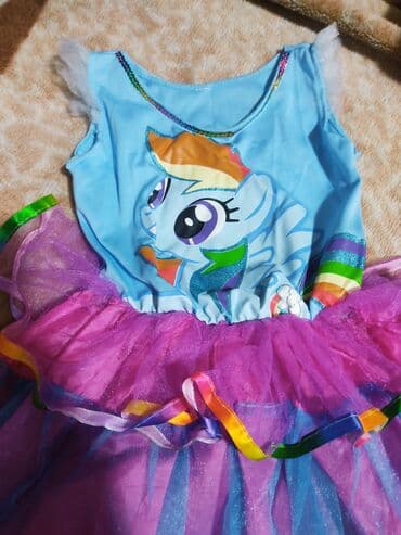 don sekilleri: Rəngarəng qız uşağı paltarı – “My Little Pony” motivli - Üst hissə — 2