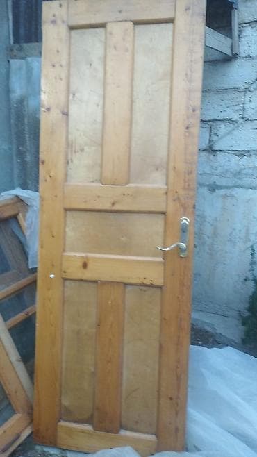 Taxta qapı və pəncərə dəsti - Material: təbii ağac (şüşəli pəncərə