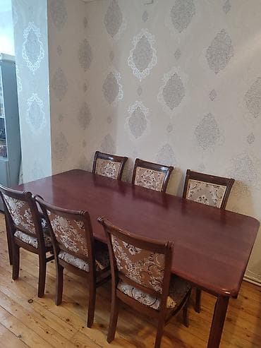 Masa və oturacaq dəsti 320 AZN❗8 stulludur stulun 2- tam — 4
