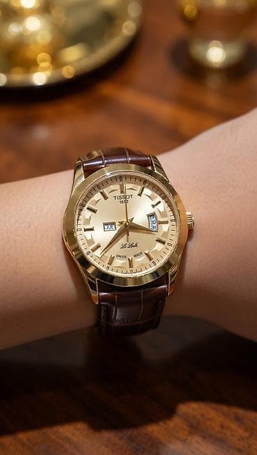 green witch saat: Qol saatı, Tissot, rəng - Qəhvəyi — 1