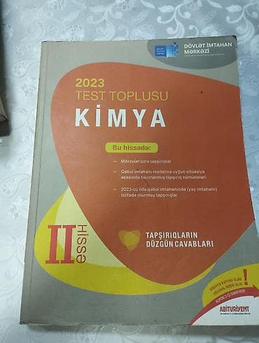 Məhsul: 2023 Test Toplusu – Kimya (II hissə) Xüsusiyyətlər: -