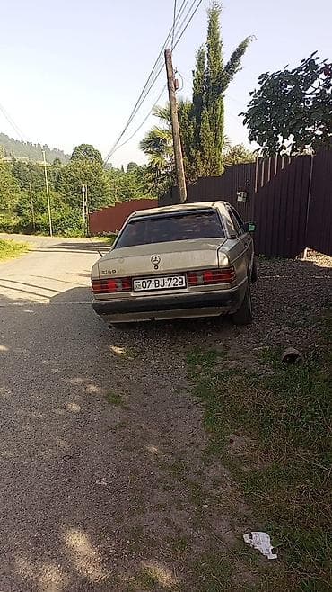 24 maşın: Mercedes-Benz 190E sedan - Korpus: 4 qapılı sedan, bej rəng - Model — 3