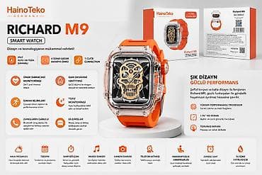 mini mikrofon: Kateqoriya: Smart saatlar Haino Teko Richard M9 Orange Premium — 1