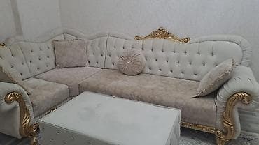 ev əşyalar: İşlənmiş, Künc divan, Qonaq otağı üçün, Açılmayan — 4