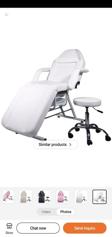 evde qal sekiller: Yeni, Kosmetoloji kuşetka, Qatlanan, rəng - Ağ — 2