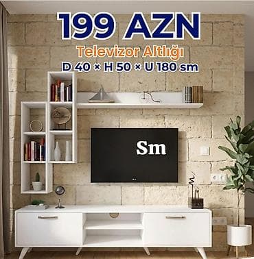 metbext mebileri: Yeni, Düz TV altlığı, Polkalı — 1