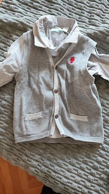 Dəstlər: Uşaq köynək + jilet dəsti - Brend: OBAÏBI (Designed in France) - — 1