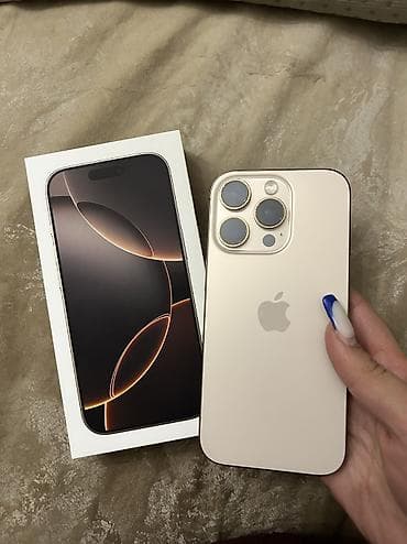 IPhone 16 Pro, 256 GB, Desert Titanium, Zəmanət, Face ID