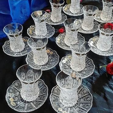 antik samovar alıram: Çay dəsti, rəng - Ağ — 3