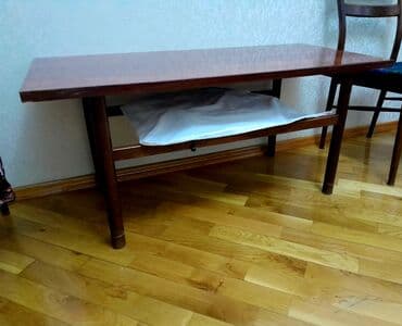 Dördbucaq masa, Açılmayan, Təkərsiz, Taxta, Zəmanətsiz