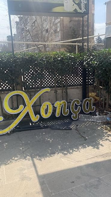 Dekorativ “Xonça” hərf-li işıqlandırılan lövhə - Yazı: “Xonça” (iri
