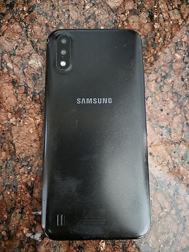Samsung Galaxy A01, 16 GB, rəng - Qara, Face ID