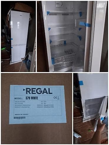 hard disk notebook: Yeni 2 qapılı Regal Soyuducu Satılır, rəng - Ağ, Təkərli — 4