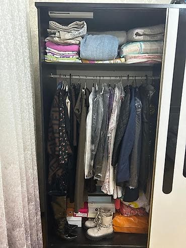 şeyf qapi: İşlənmiş, 2 qapılı, Güzgülü, Ağ, Digər material, Kupe, Düz dolab — 3