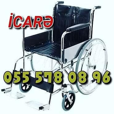 İcarəyə əlil arabası - Standart ölçülü, əl ilə idarə olunan model -