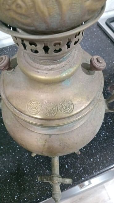 Əntiq radio: Antik mis samovar – “BƏRDƏDARAN” damğalı - Material: tökmə mis/pirinç — 4