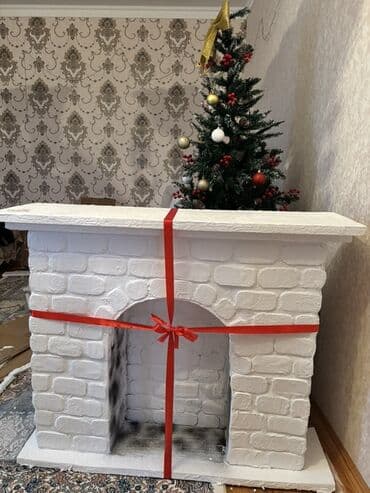 биокамин для дома: Dekorativ süni kamin (yeni il və bayram bəzəyi üçün). - Material — 1