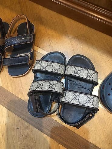 terlik: Uşaq ayaqqabıları - 6 cüt uşaq ayaqqabısı və sandal: 1) Tünd mavi — 10