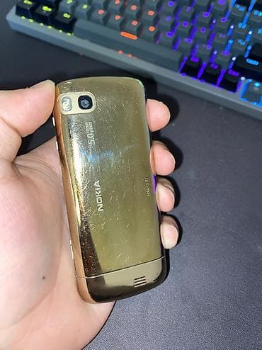c3 nokia: Nokia C3, 16 GB, rəng - Qızılı, Düyməli, Sensor, İki sim kartlı — 1