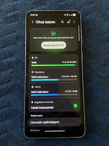 data modem sim card: Samsung Galaxy A33 5G, 128 GB, rəng - Göy, Sensor, Barmaq izi, İki sim kartlı — 7