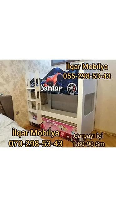 tek kravat: Oğlan və qız üçün, Yeni, Çarpayı, Matrassız, Siyirməsiz, Laminat — 6