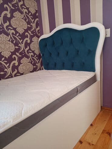 2 nəfərlik carpayı: Təknəfərlik çarpayı, Bazasız, Matras ilə, Siyirməsiz — 1