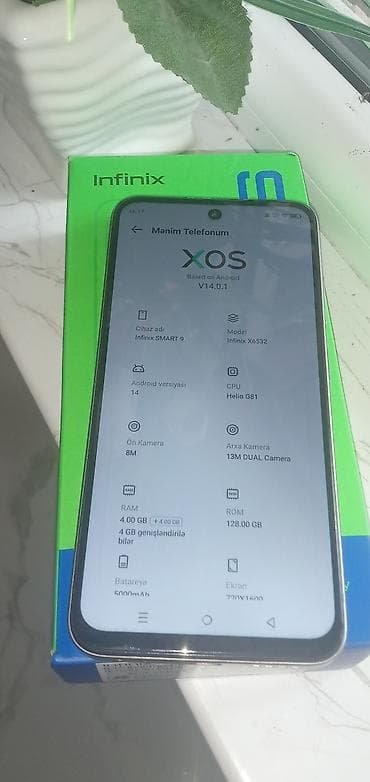 s 26 ultura: Infinix Smart 9 HD, 128 GB, rəng - Gümüşü — 4