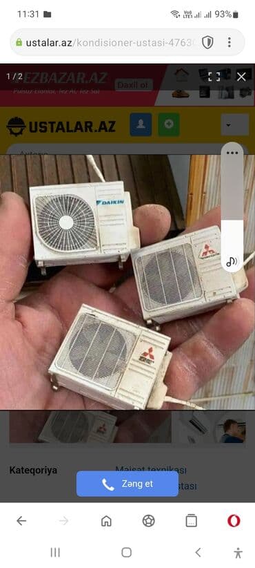 hörgü usdası: Təmir, Split kondisionerlər, Frion vurulması, Zəmanətlə, Pulsuz diaqnostika — 1