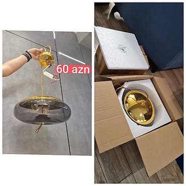 guzgu samdan: Çılçıraq, 1 lampa, Şüşə — 2