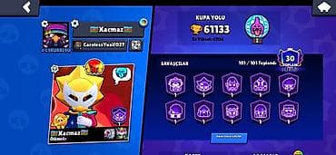 honor x6b irşad: Brawl Stars oyun hesabı - Kupa yolu: 61 133 (ən yüksək 61 136) - — 2