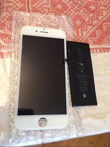 IPhone 6 üçün ön panel (LCD + sensor + ön şüşə) və batareya dəsti -