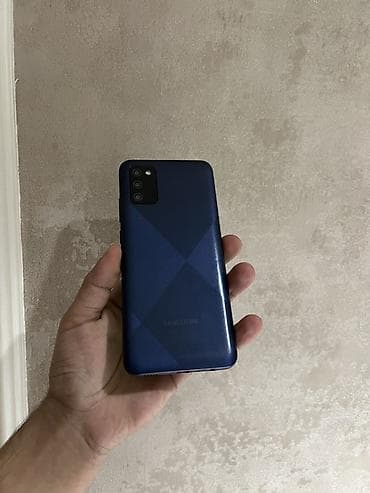 düymeli telefon: Samsung Galaxy A02 S, 32 GB, rəng - Göy, İki sim kartlı — 9