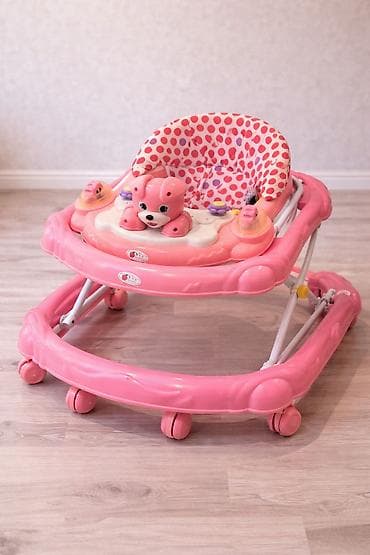 körpü mebel: Uşaq xodunoku uşaq üçün manej - Rəng: çəhrayı - Oturacaq: yumşaq — 2