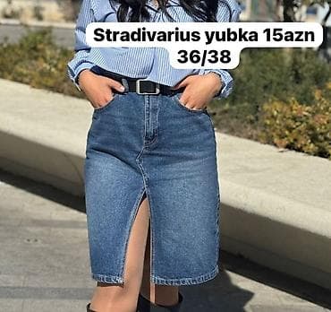 kombinezon satisi: Qadın geyimləri – ölçü M - Ağ zolaqlı iki hissəli dəst: düyməli — 3