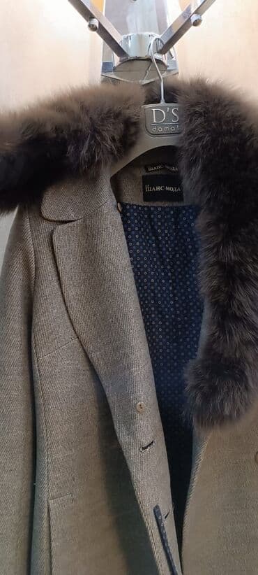 kaşmir palto: Payto kaşmir natural mexli. Boz rengli. Qalın astarlı 350 manata — 6