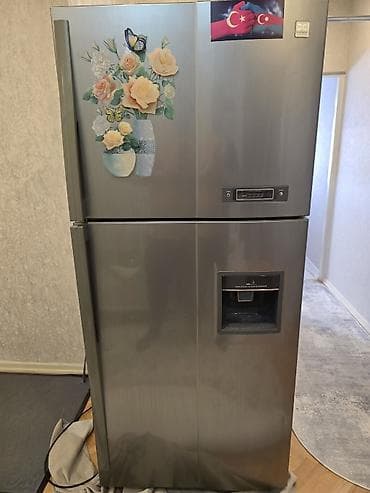 2 qapılı Daewoo Soyuducu Satılır, rəng - Gümüşü, Dispenserli