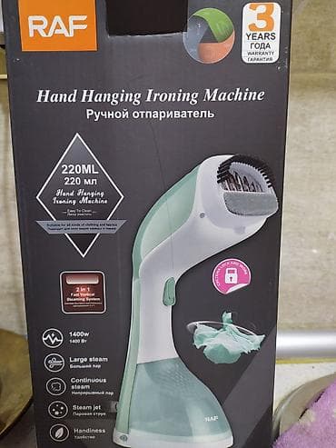 RAF Hand Hanging Ironing Machine – əl buxarlı ütü Xüsusiyyətlər: - Su