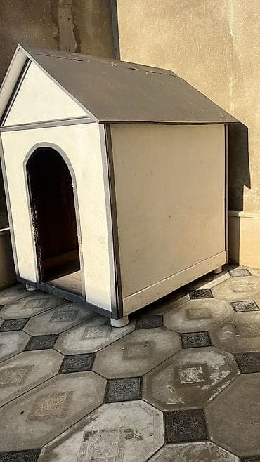 it üçün boyunbağı: İt evi – böyük ölçülü, həyət üçün - Material: möhkəm taxta — 3