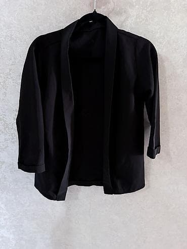 pidjak: Qara qadın blezeri - Rəng: klassik qara - Modell: açıq önlü — 1